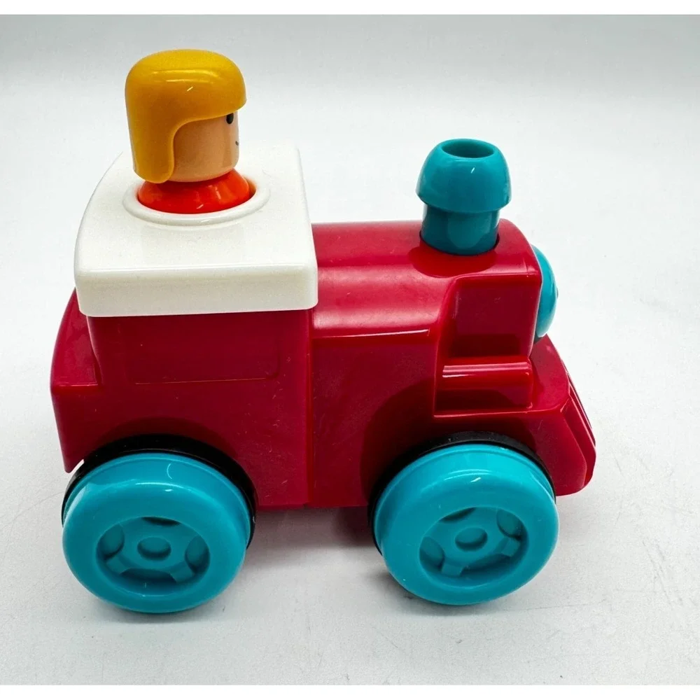 BATTAT Push & Go Airplane & Train Toy Vehicles Set Toddlers Pull‎ & Go